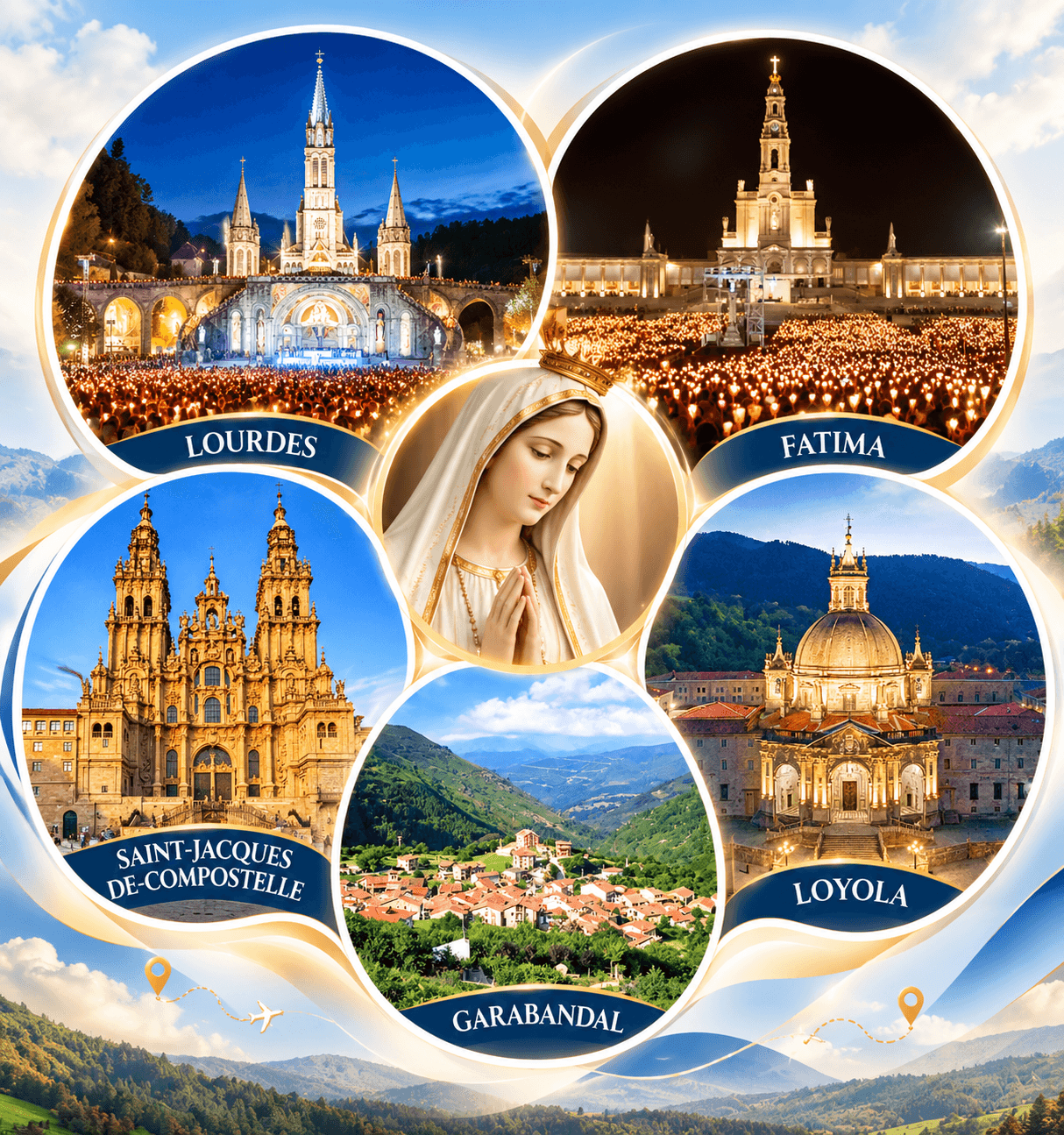 GRAND PÈLERINAGE MARIAL LOURDES – FATIMA 2027
